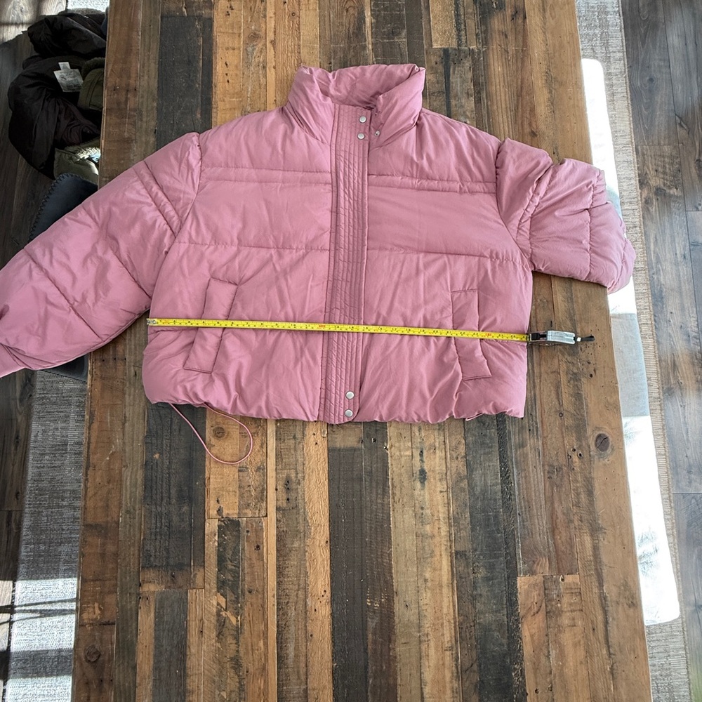 NWOT Free People Olivia Pink Bomber Jacket, medium